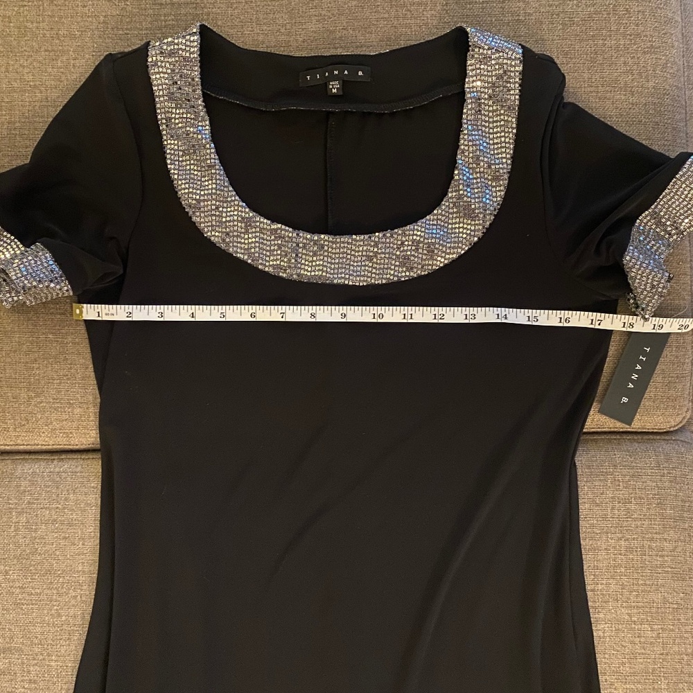 Tiana B. Black dress size medium new with tag